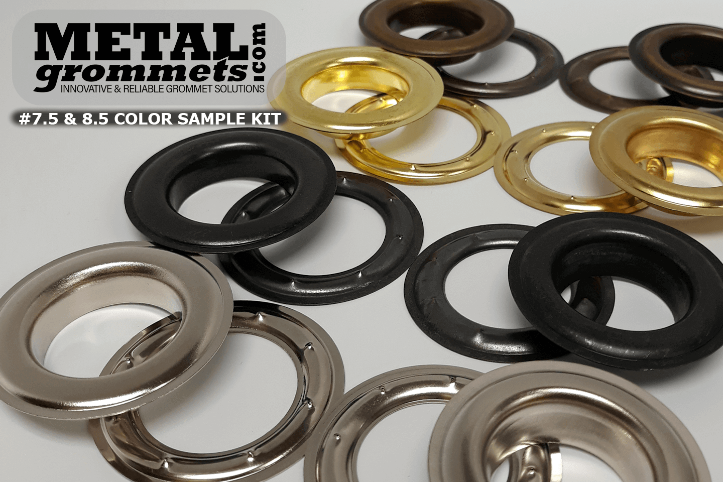 Black Coated Brass SP4 Eyelets and Washers 10 pack 