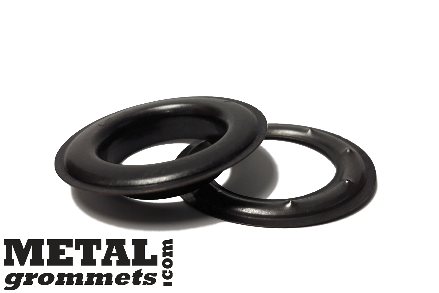 Black metal store grommets