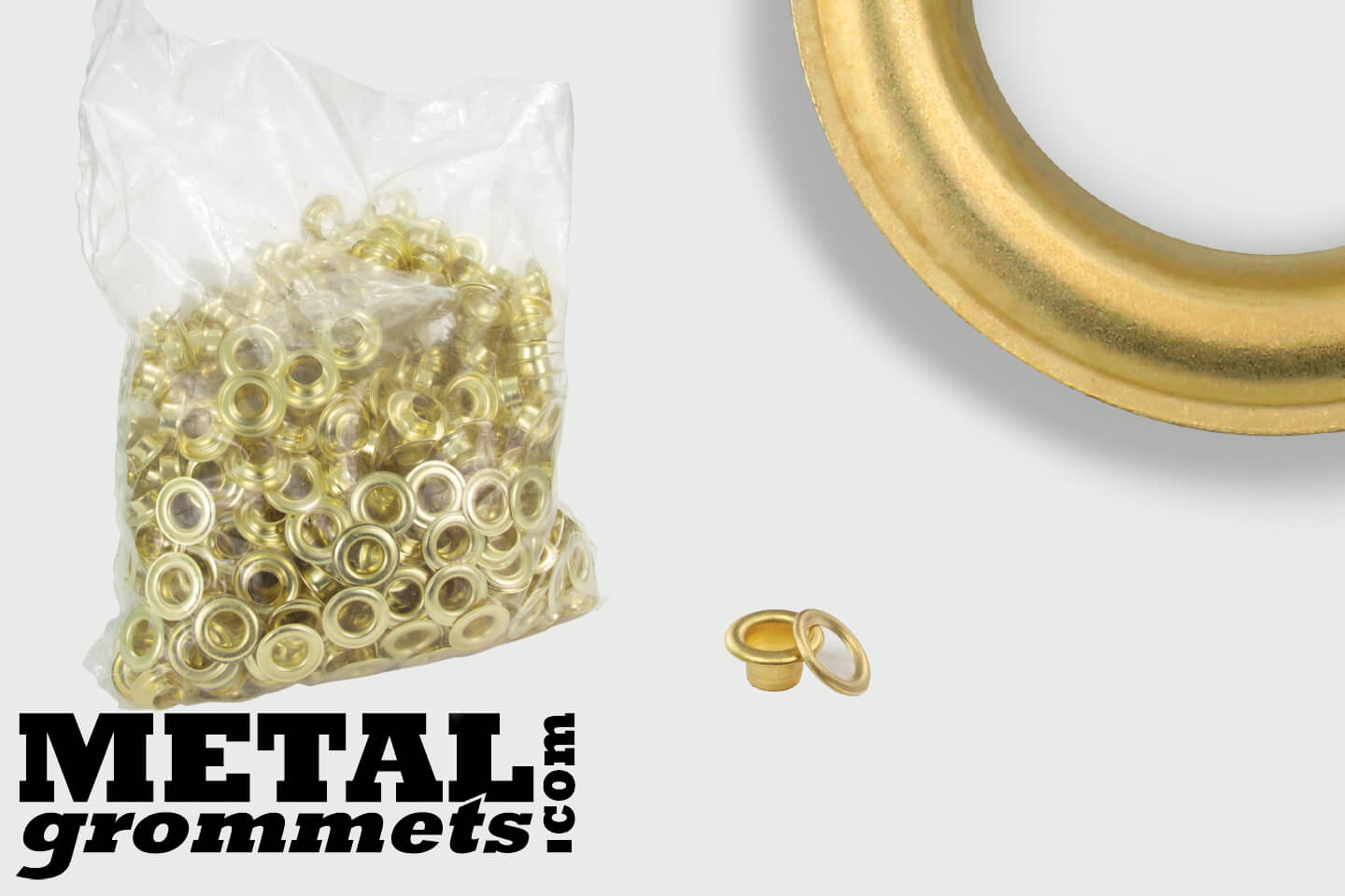 #00 (3/16 - 0.1875 Hole Size) Brass Grommets & Washers