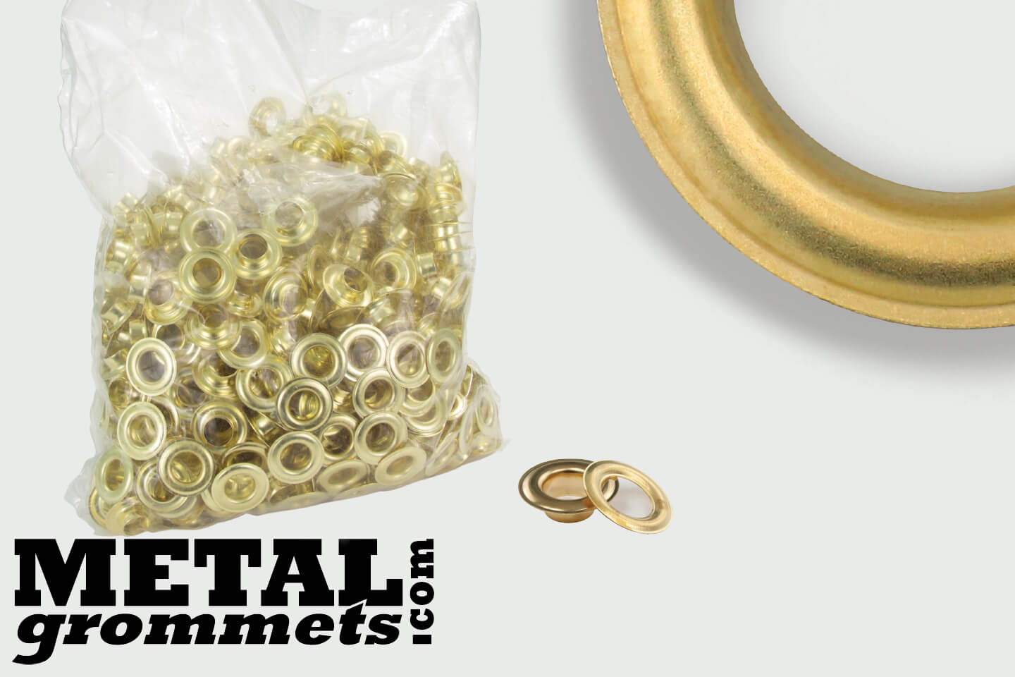 #2 (3/8 - 0.375 Hole Size) Brass Grommets & Washers