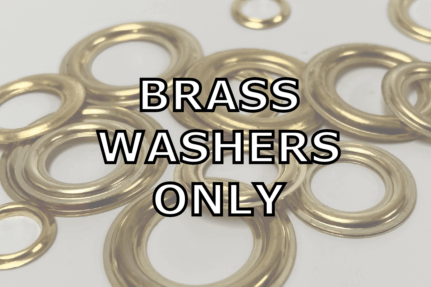 1/2 #4 Brass Grommets and Washers 1000 Package