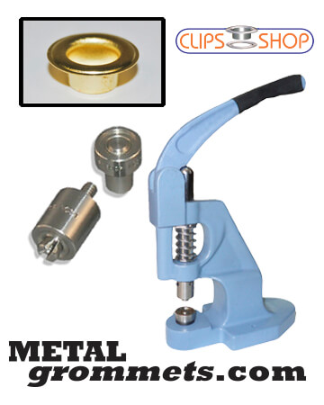  ClipsShop Self Piercing Metal Grommets, Pneumatic  Grommet Machines, Brass & Nickel Grommets, Authorized ClipsShop Dealer, Grommets to Fit Stimpson Hiker Micron, Bench Press