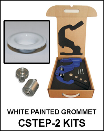 White Painted Grommet CSTEP-2 Kit