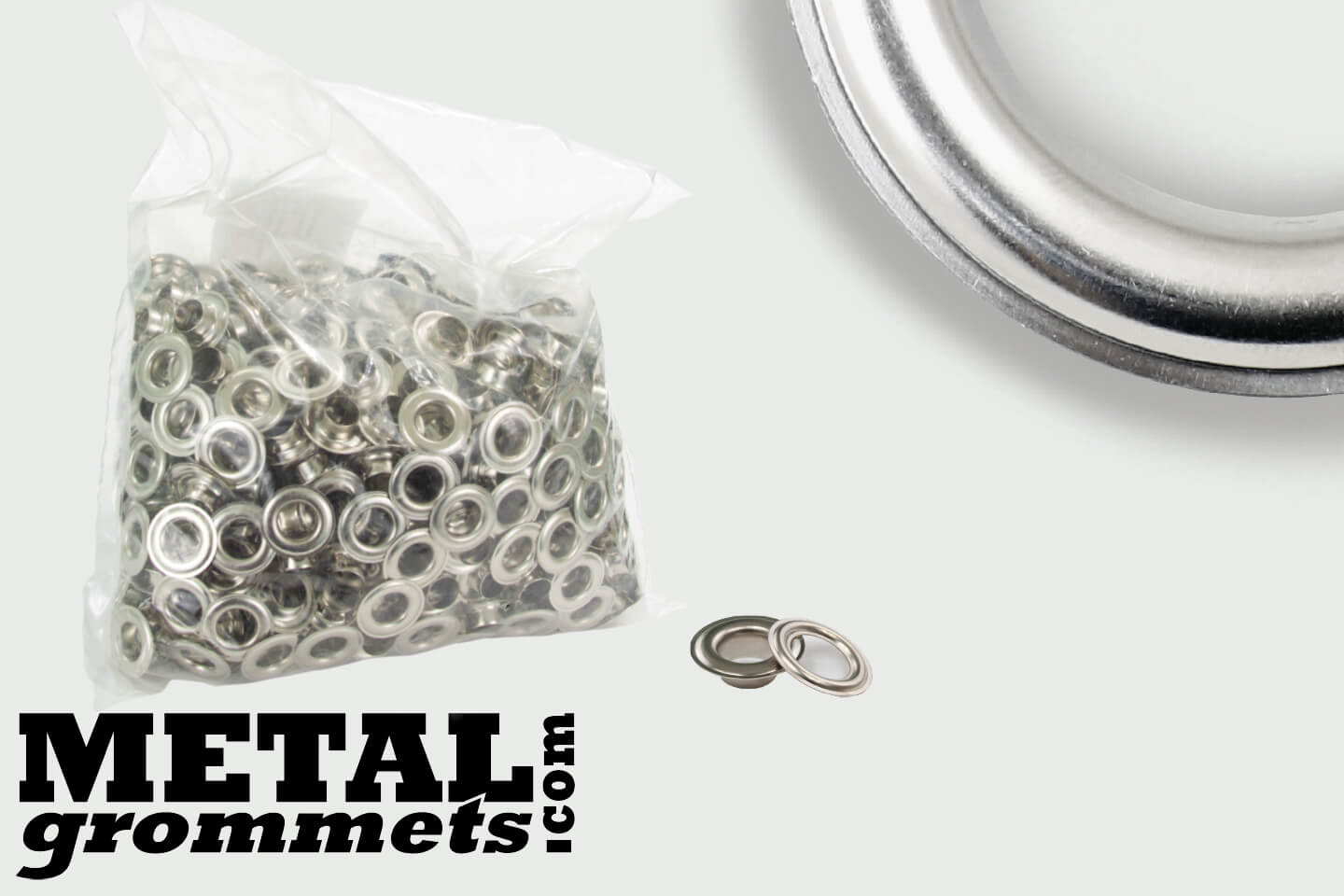 #1 (5/16 - 0.3125 Hole Size) Nickel grommets & washers non-rusti