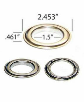 Curtain Eyelets Grommet 1 1/2 ID 100 grom&washers #12 cut & attach tool 40 mm 