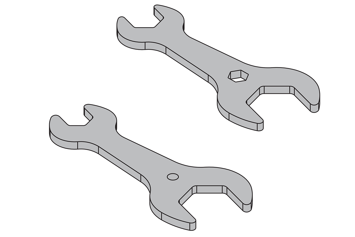 15 mm / 24 mm Wrenches for CS-TIDY, Pair